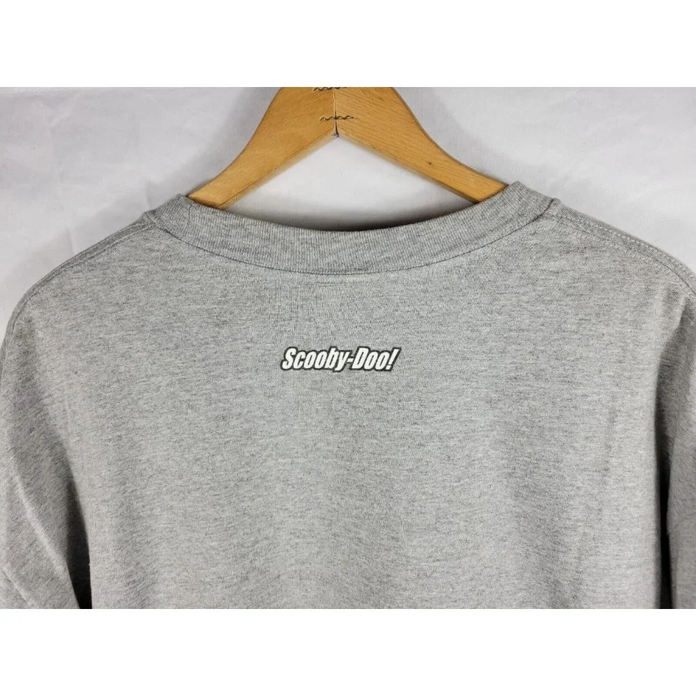 Scooby Doo Shaggy Vintage Cartoon TV Promo Long Sleeve T Shirt Size XL Gray - Picture 7 of 7